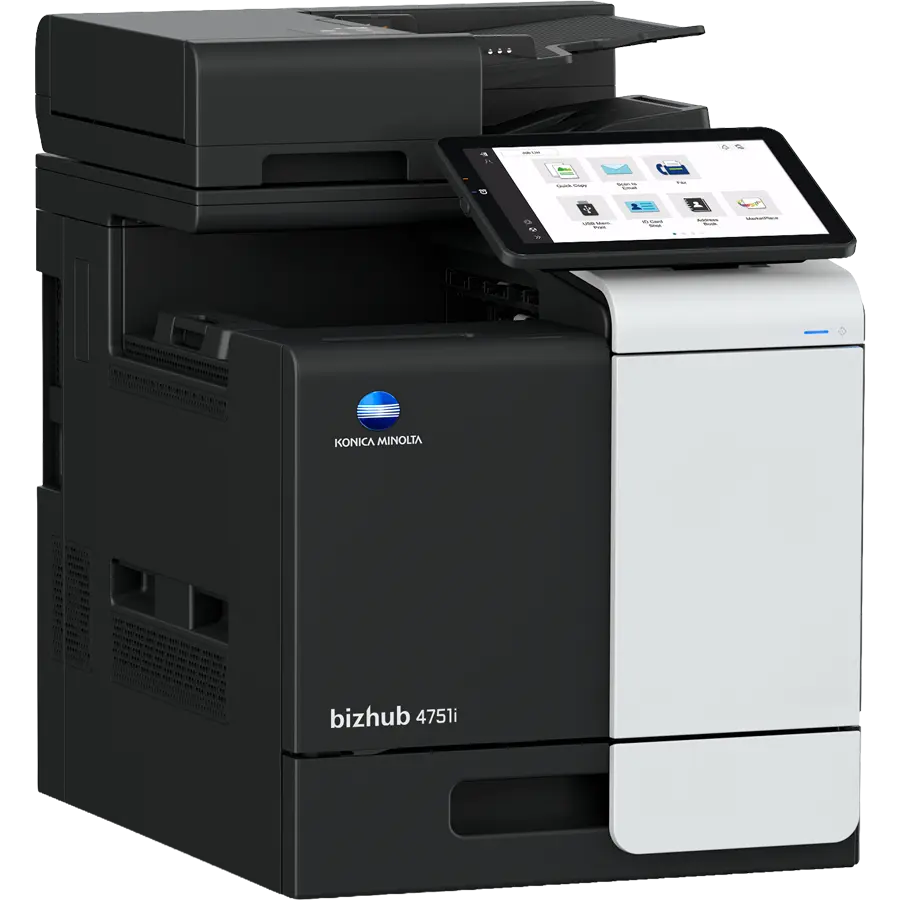 Konica Minolta bizhub 4751i mono copier, left side view