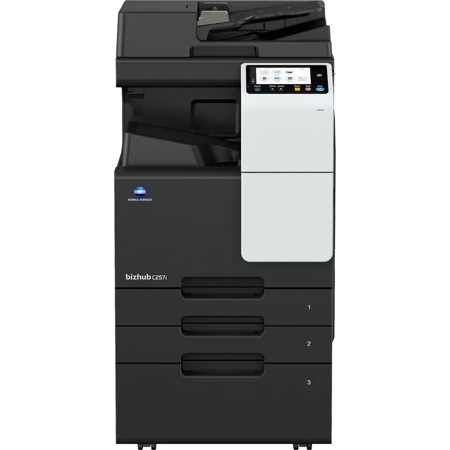 Konica Minolta bizhub C257i colour copier, front view