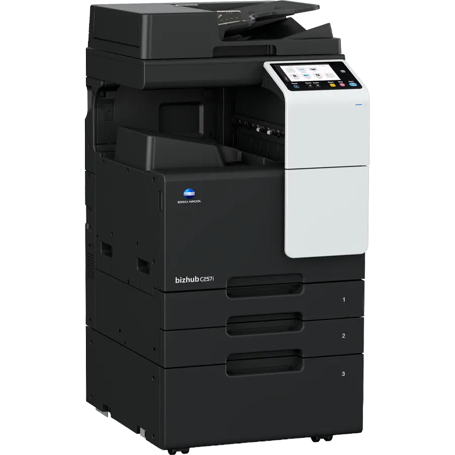 Konica Minolta bizhub C257i colour copier, left side view