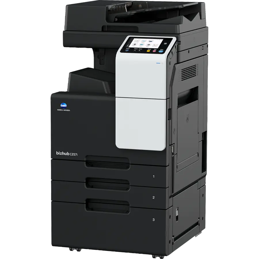 Konica Minolta bizhub C257i colour copier, right side view